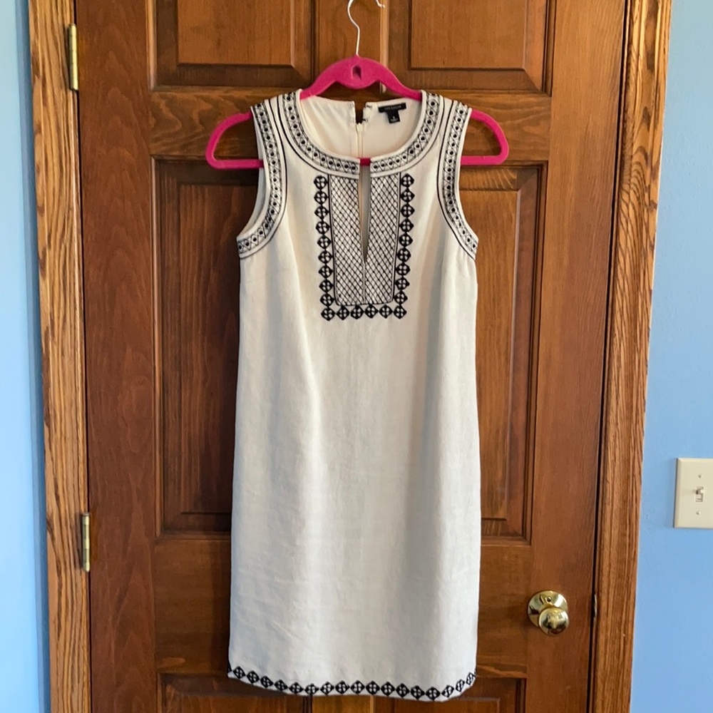 Ann Taylor sleeveless cotton/linen summer dress